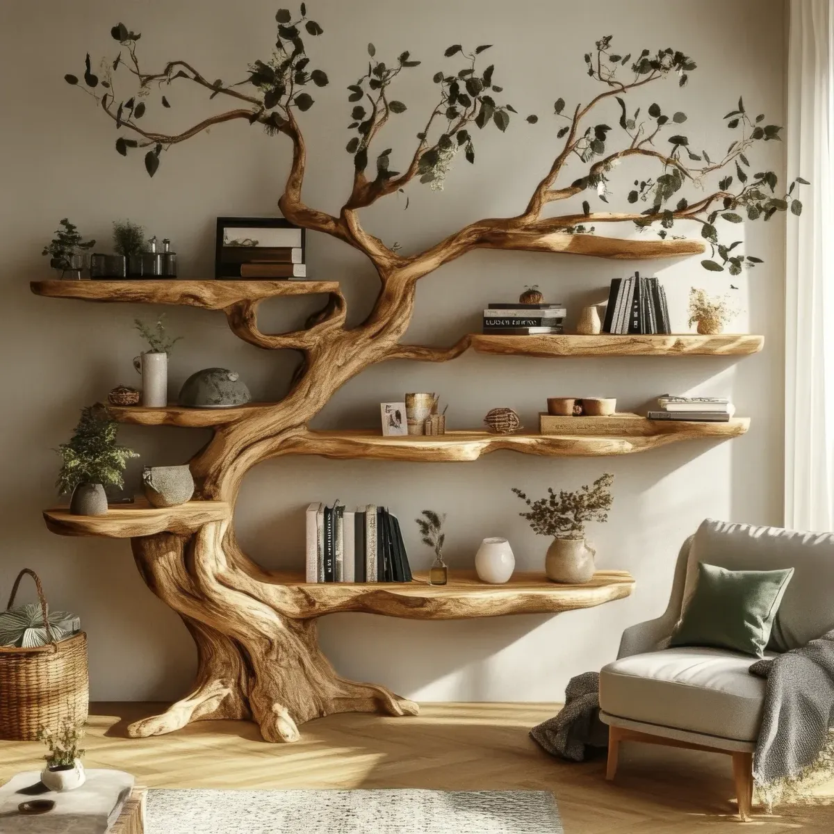 Wooden Arborealis Tree Bookshelf